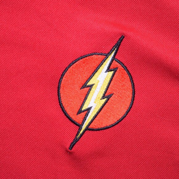 The Flash Insignia Northern Gravity Gear Polo Red Size 4X Dri Tech - Picture 4 of 7
